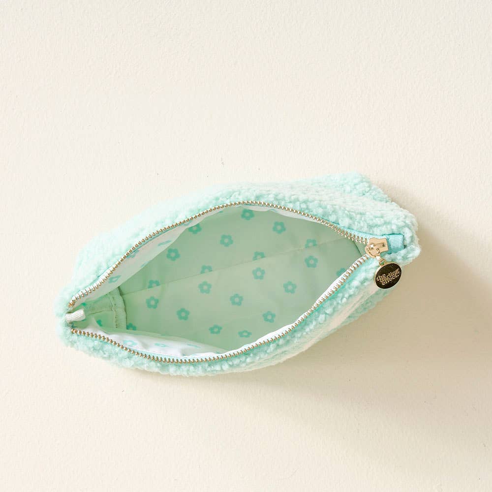 Aqua Teddy Pouch - Travel - Bella Boutique