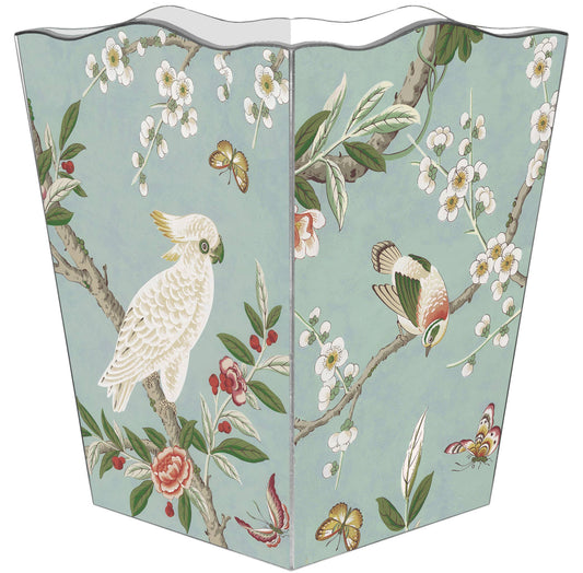 WB8605 - Birds & Bloom Wastepaper Basket - Bella Boutique