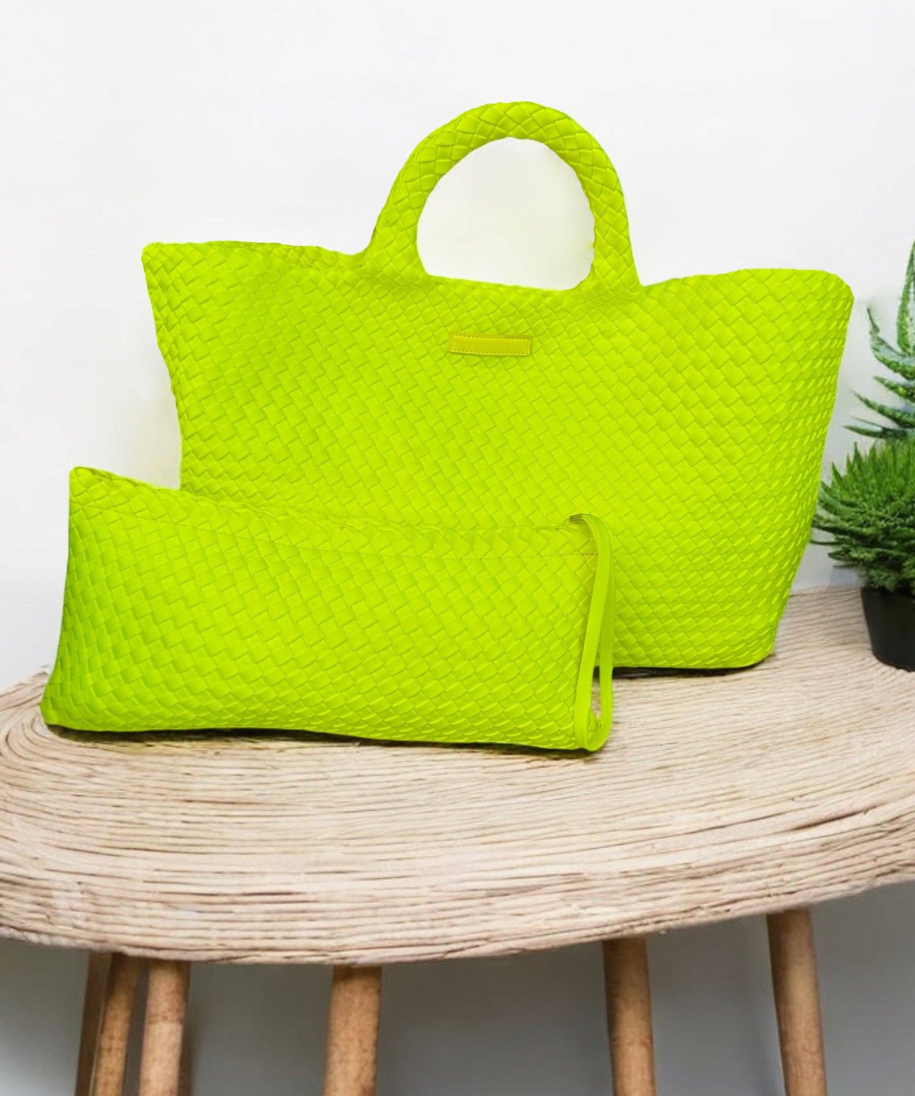 Woven Mahjong Carryall - Bella Boutique