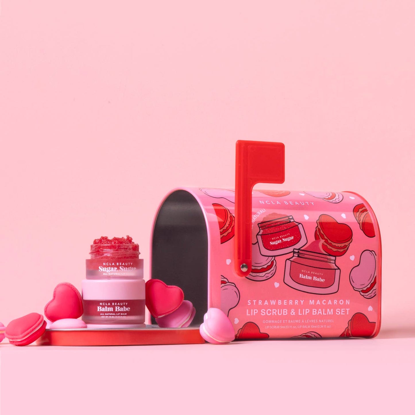 Strawberry Macaron Valentine's Day Lip Care Set - Bella Boutique