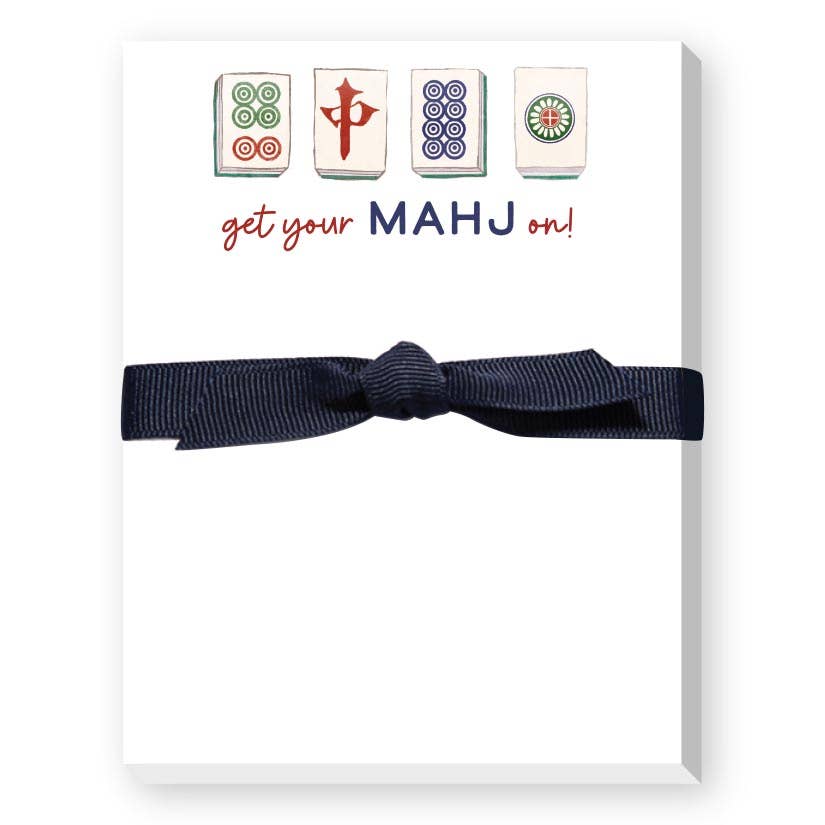 MAHJONG MINI NOTEPAD Get Your Mahj On - Bella Boutique