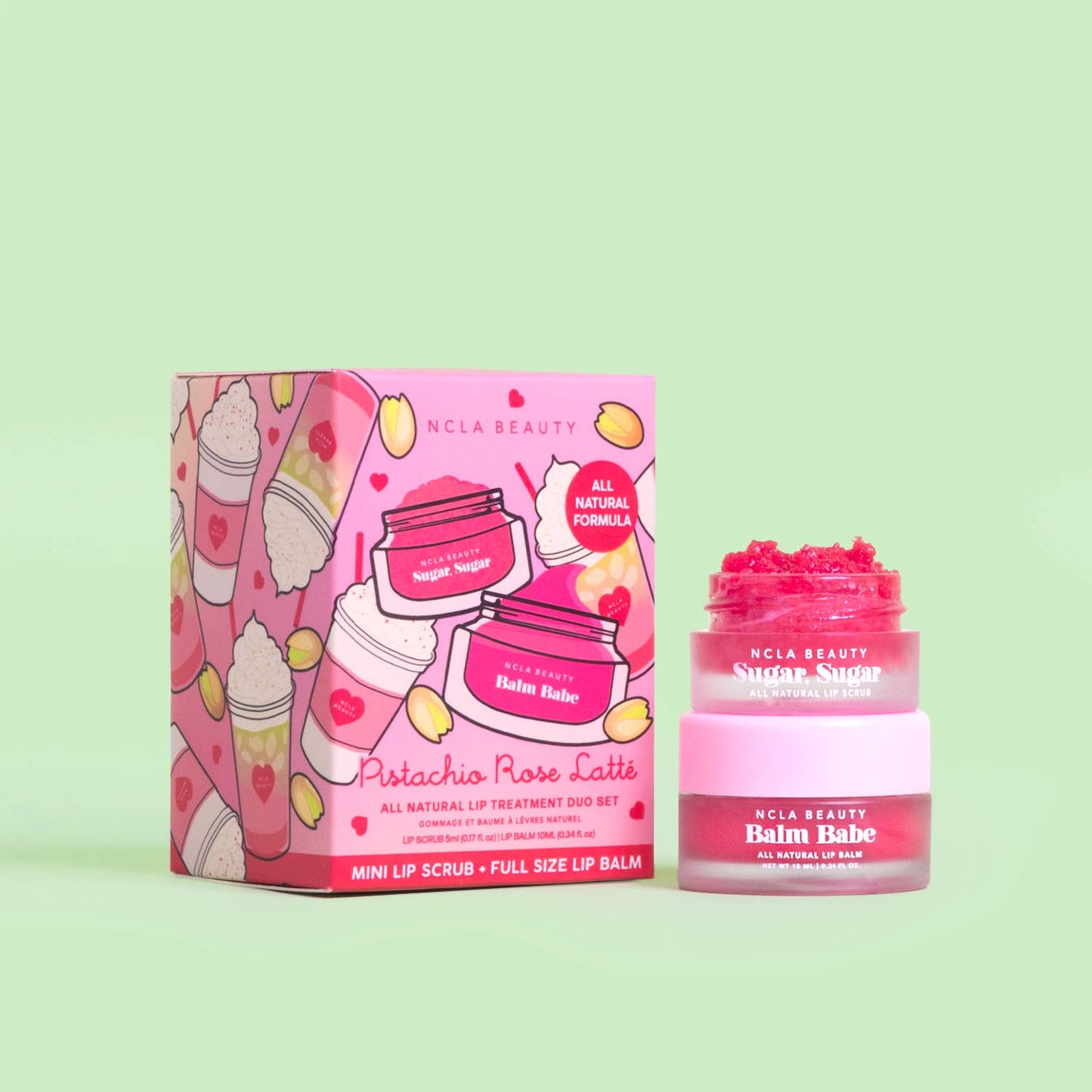 Pistachio Rose Latte Valentine's Day Lip Care Set - Bella Boutique