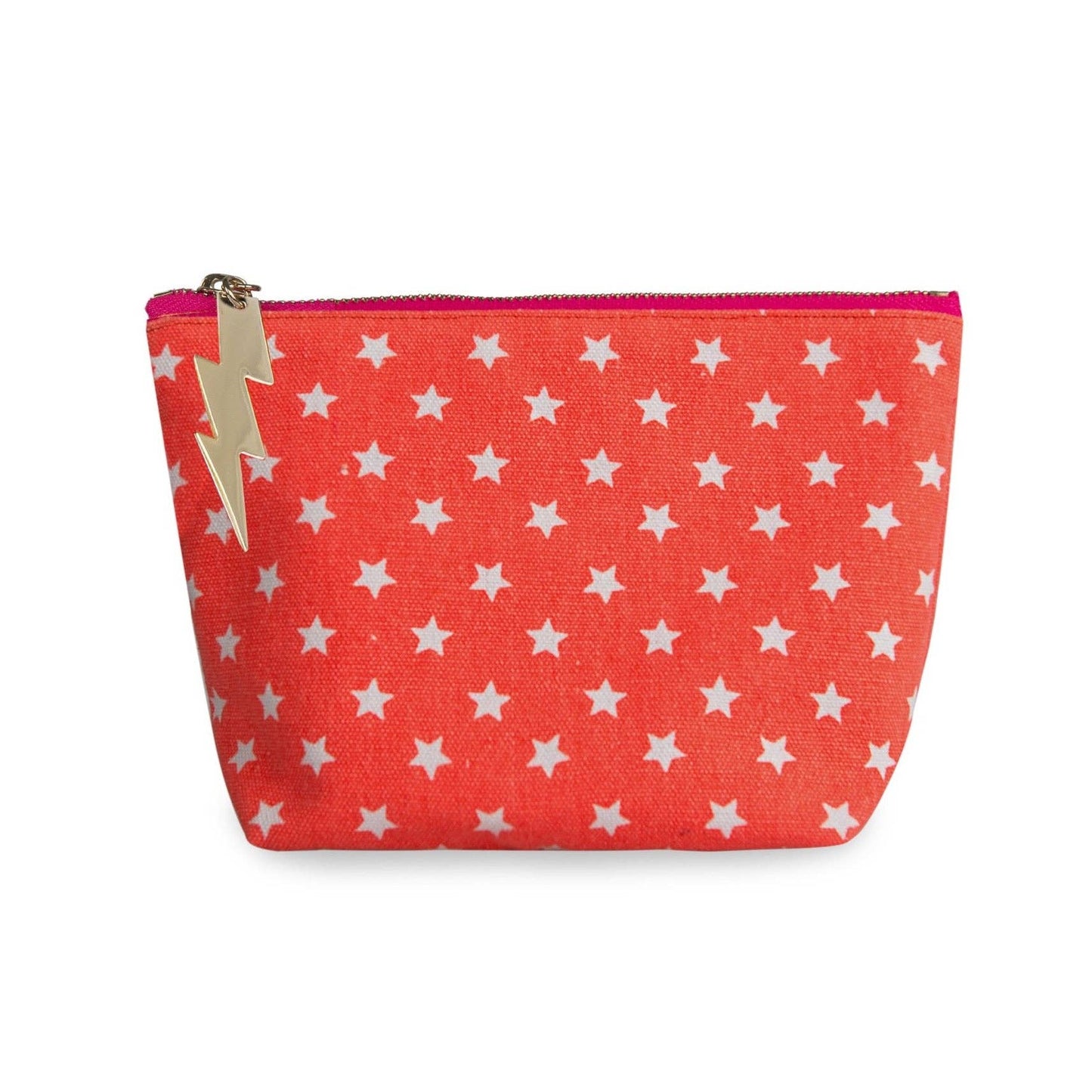 Small Orange Star Makeup Bag - Bella Boutique