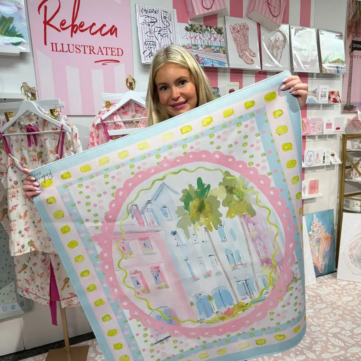 RAINBOW ROW-MAHJONG MAT - Bella Boutique
