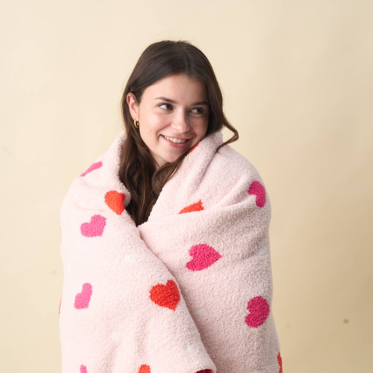 Cozy Dreams Luxe Blanket-Lil' Hearts - Bella Boutique