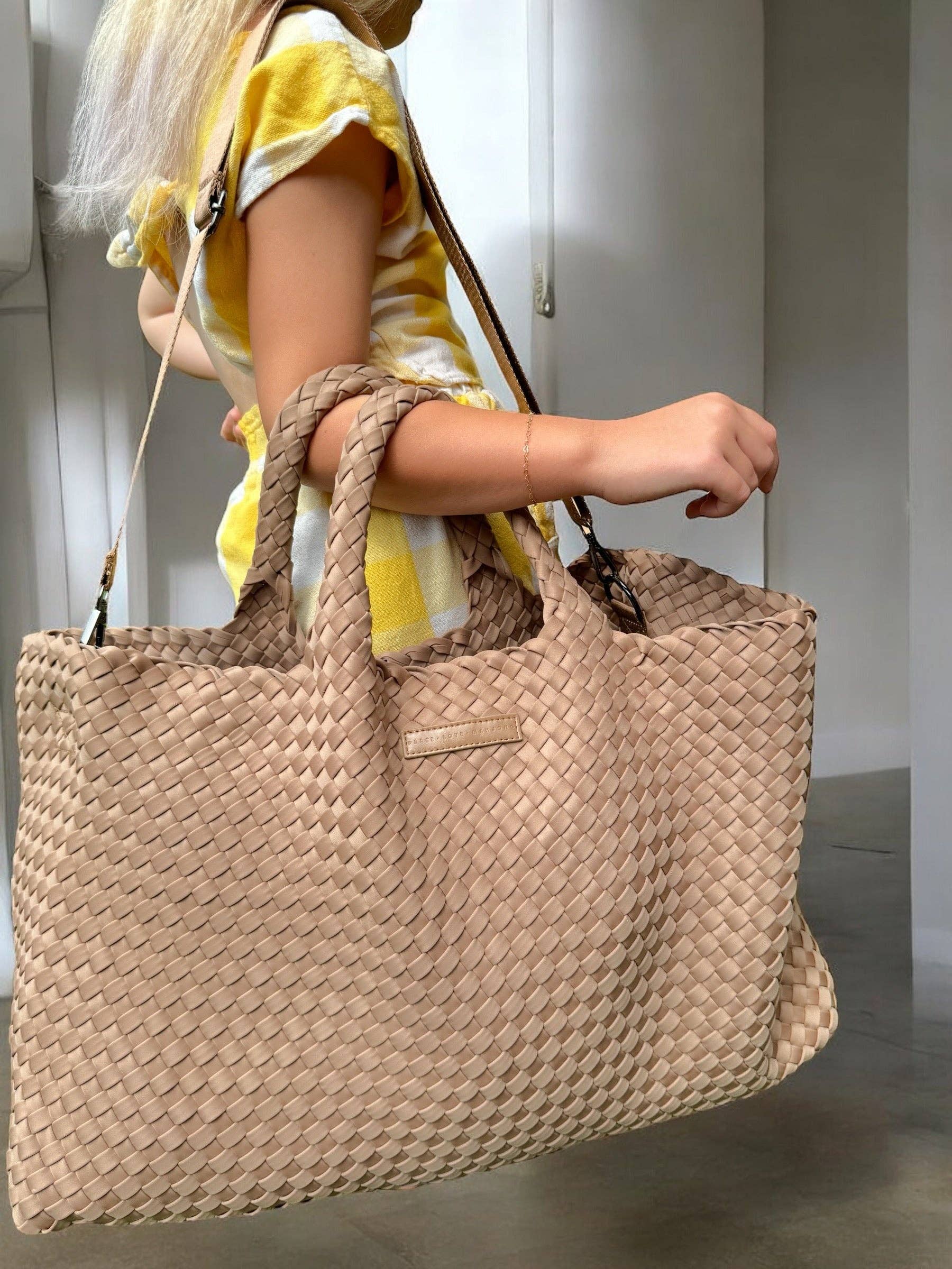 Woven Mahjong Carryall - Bella Boutique