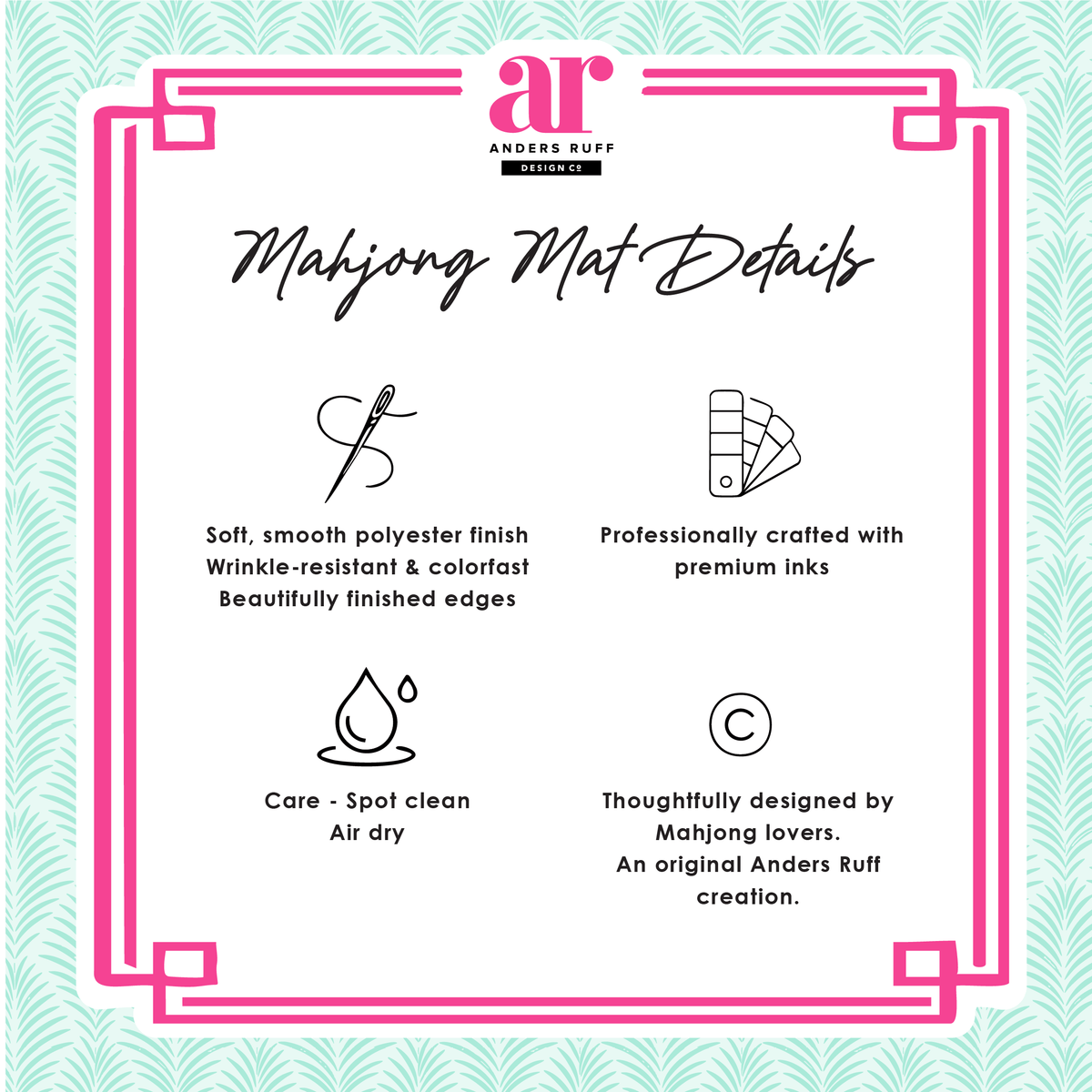 Bams & Barrels Mahjong Mat | Oak Room Whiskey - Bella Boutique