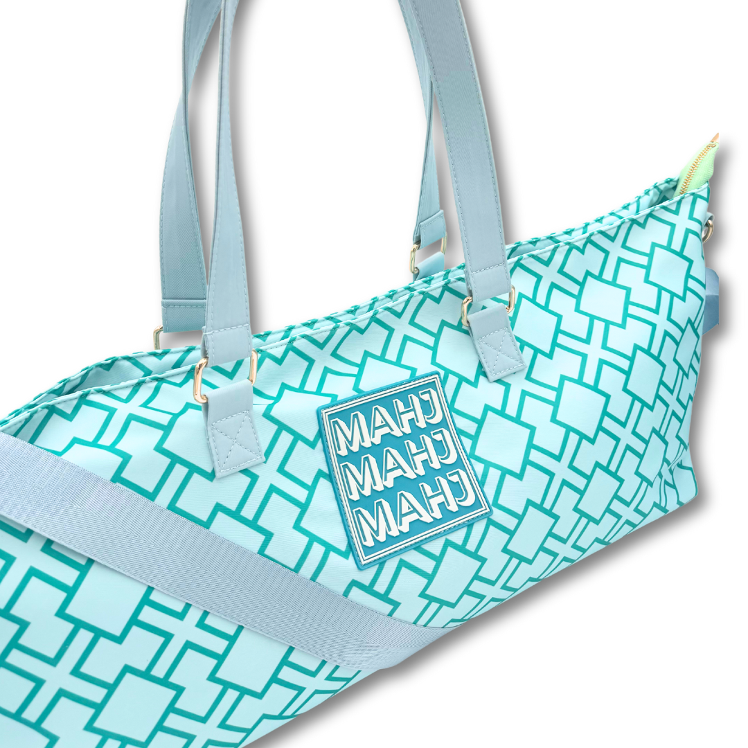 Premium Mahjong Tote Bag | Zipper, Perfect Width and Height | Carry All your Mah Jongg Accessories