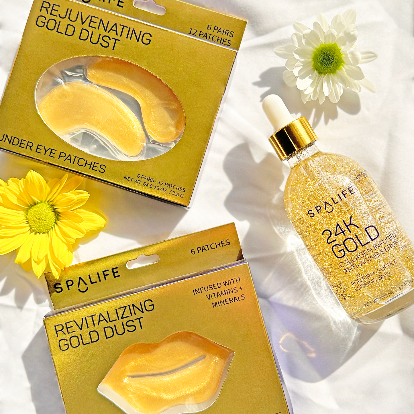 Rejuvenating Gold Dust Under Eye Masks - 8 Pairs - Bella Boutique
