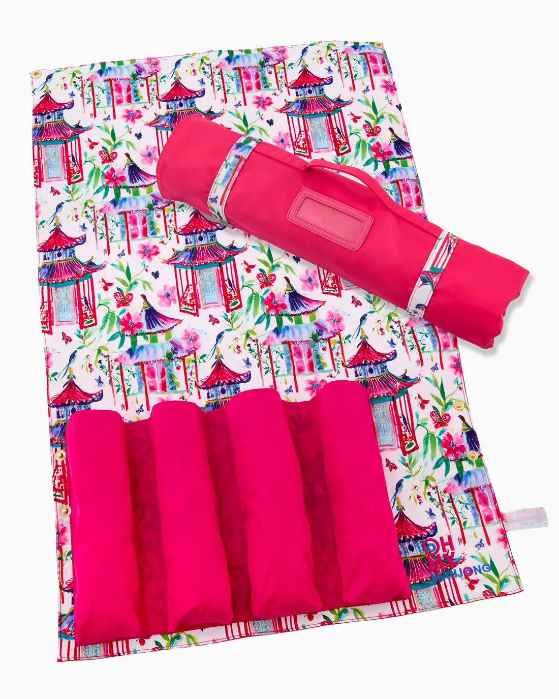 Hot Pink Rack Storage Bag Oh My Mahjong