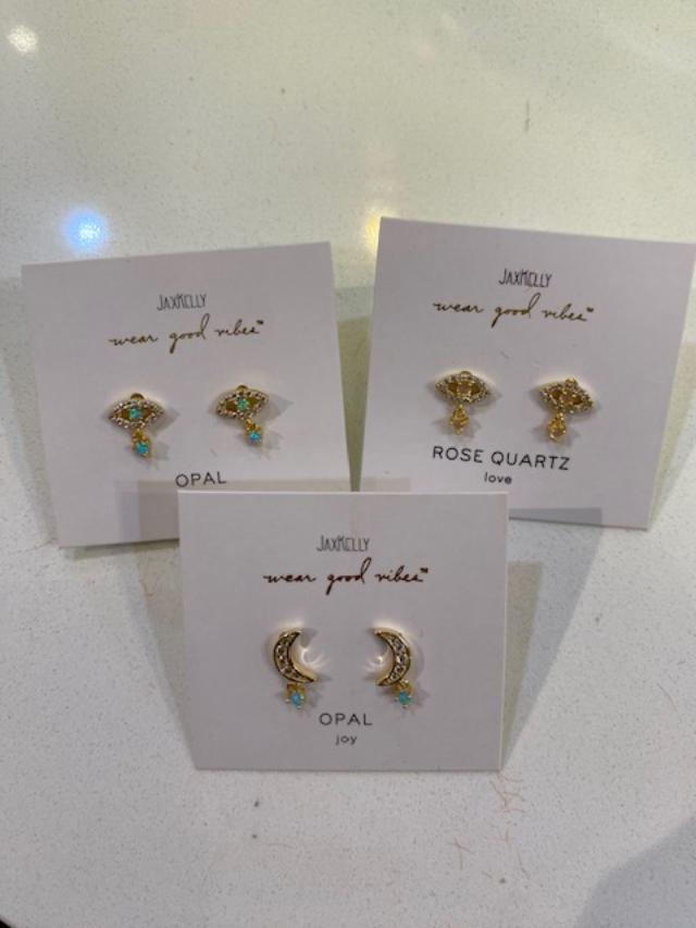 JaxKelly Moon Drop Earring