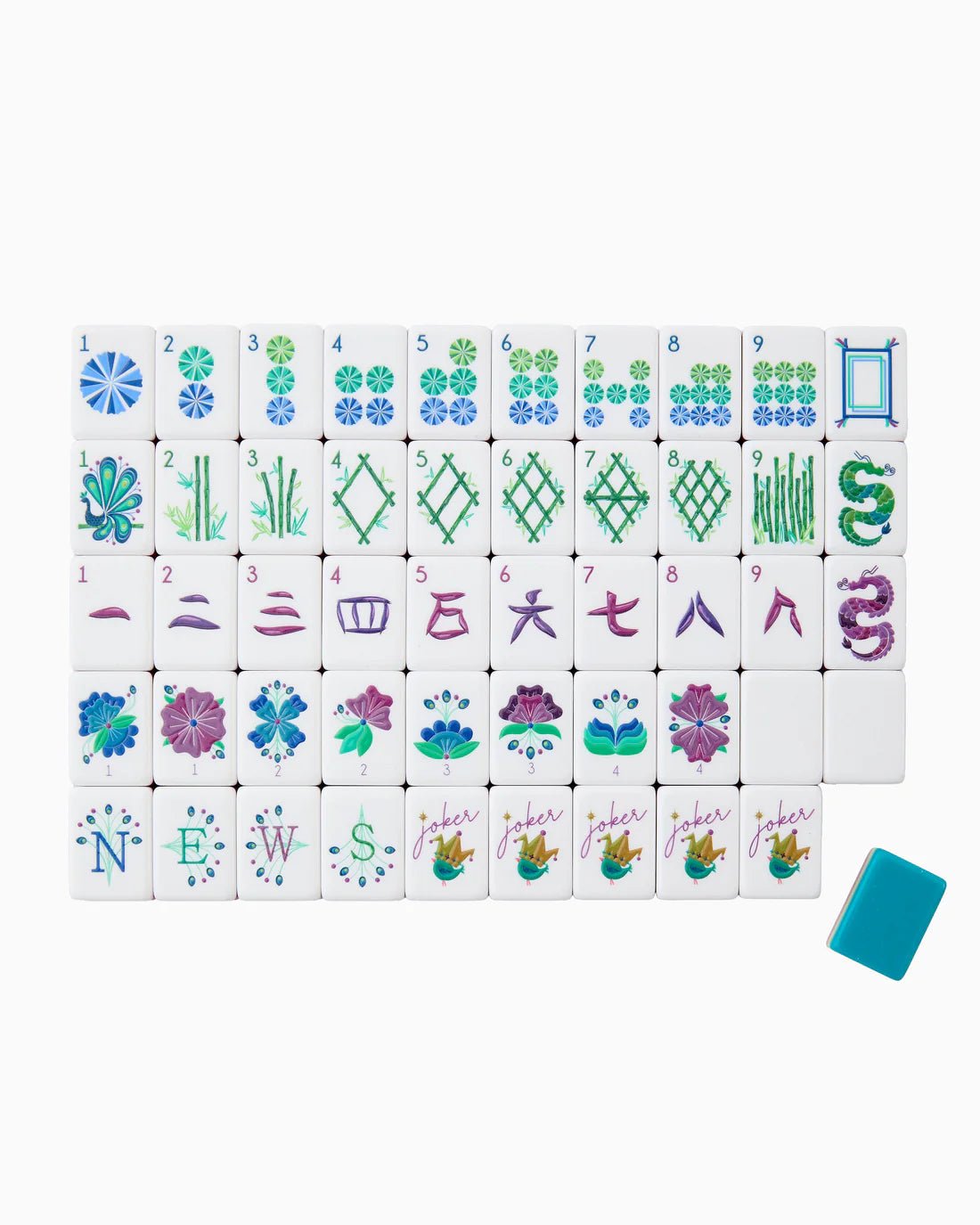 Lagoon Oh My Mahjong Tiles - Bella Boutique