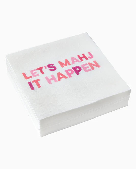 Oh My Mahjong Cocktail Napkins - Bella Boutique