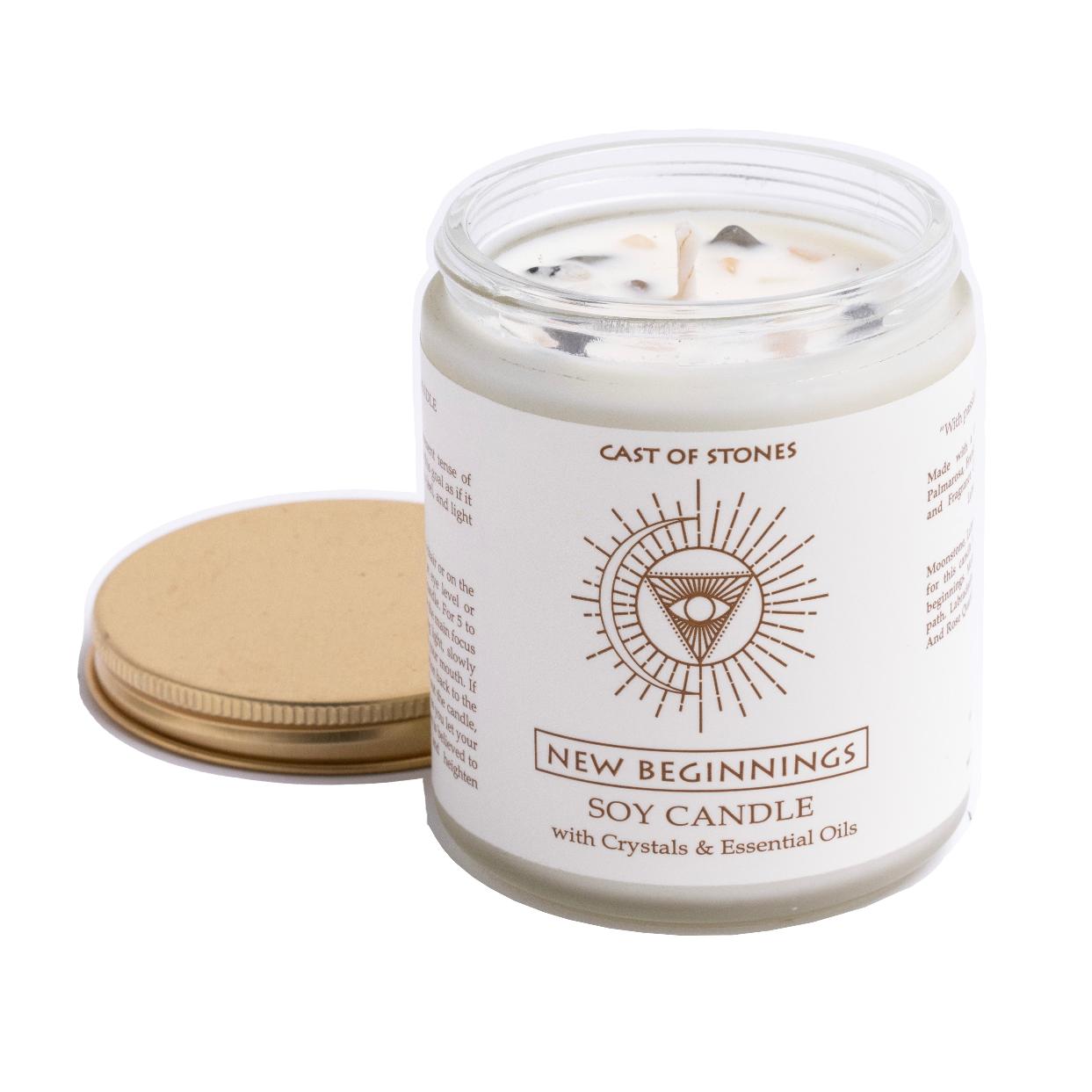 Cast of Stones Candle New Beginnings