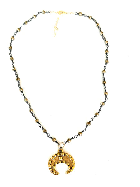 Pyrite Moon Drop