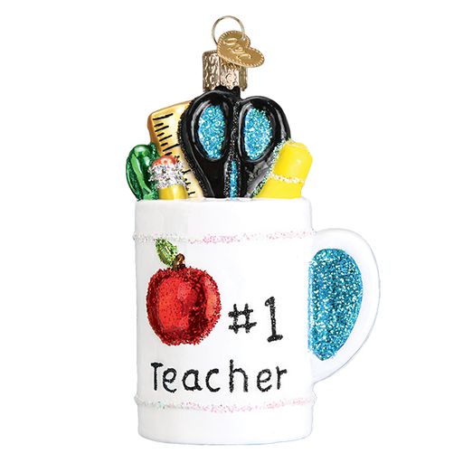 Old World Christmas Best Teacher Mug