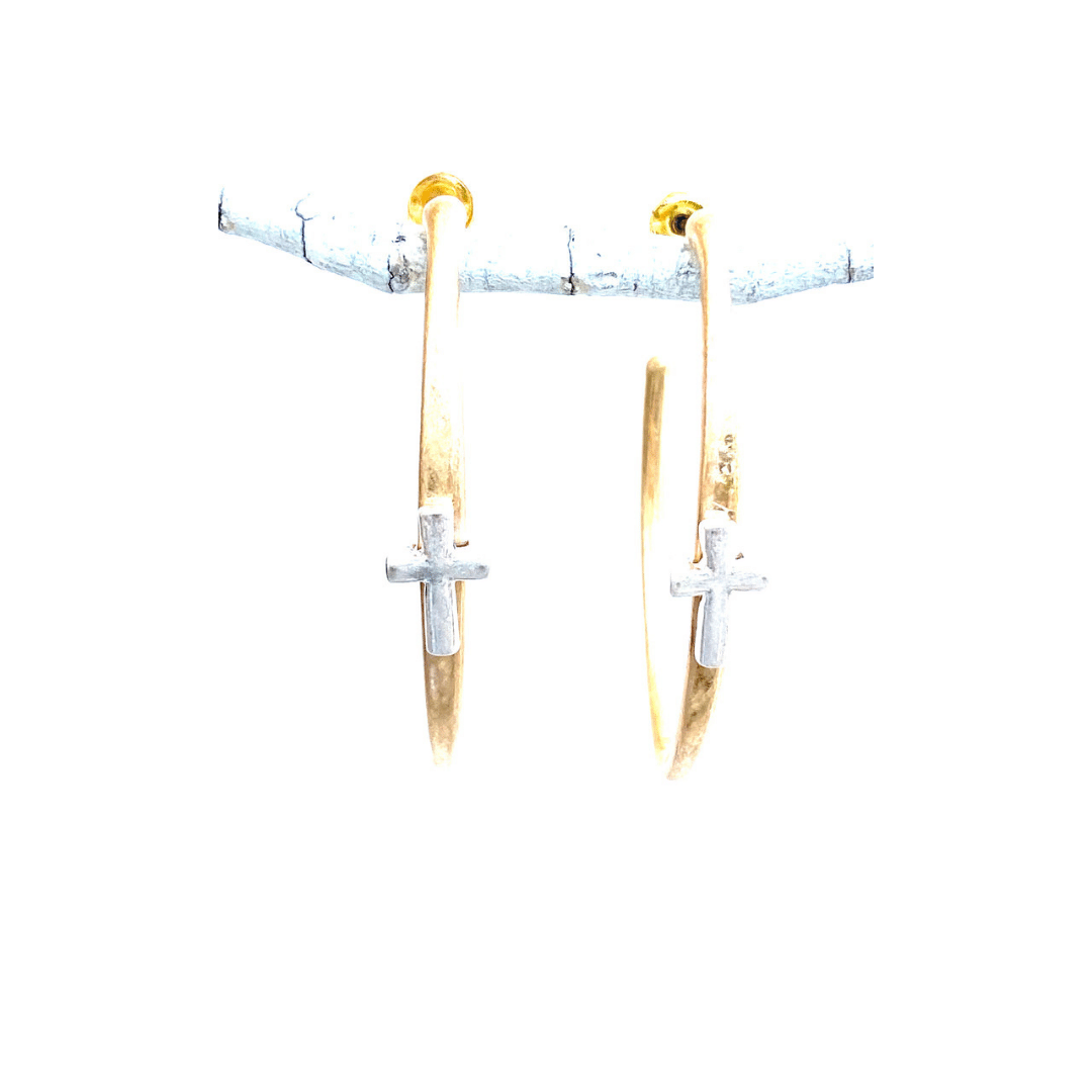 Cross Oval Hoops - CVCOH