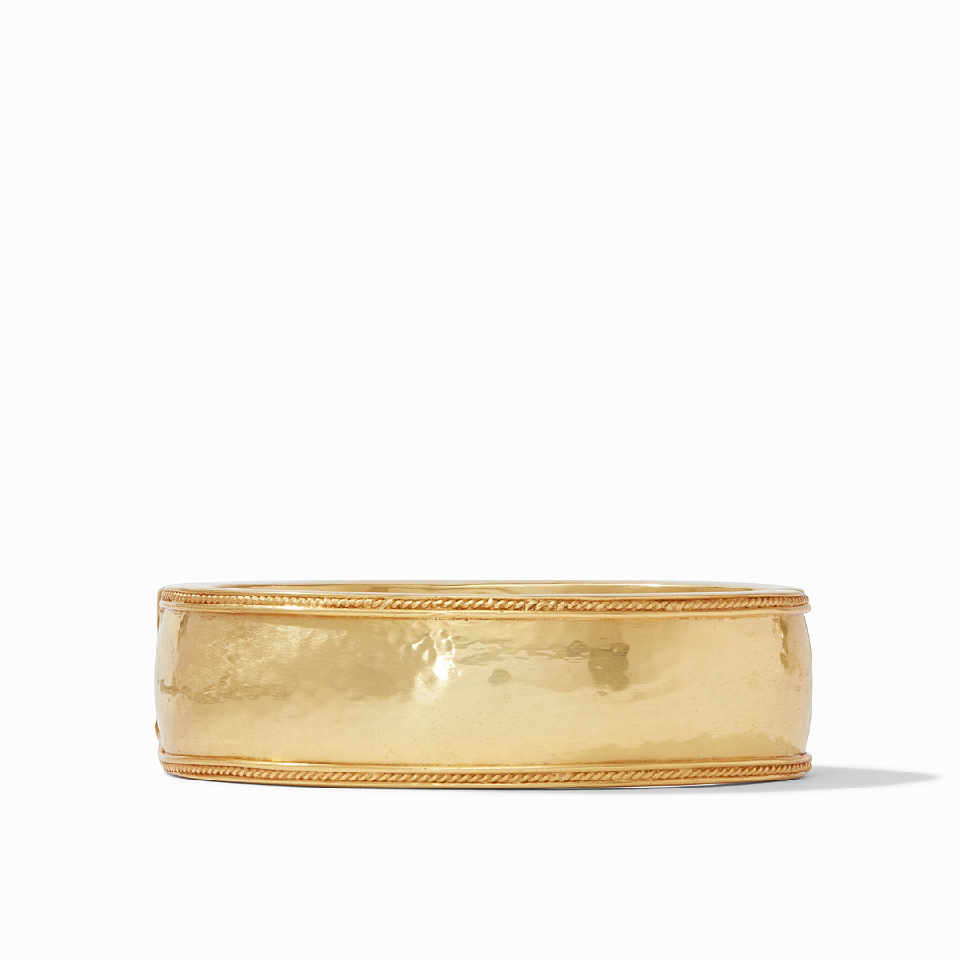 Cassis Statement Hinge Bangle - Gold