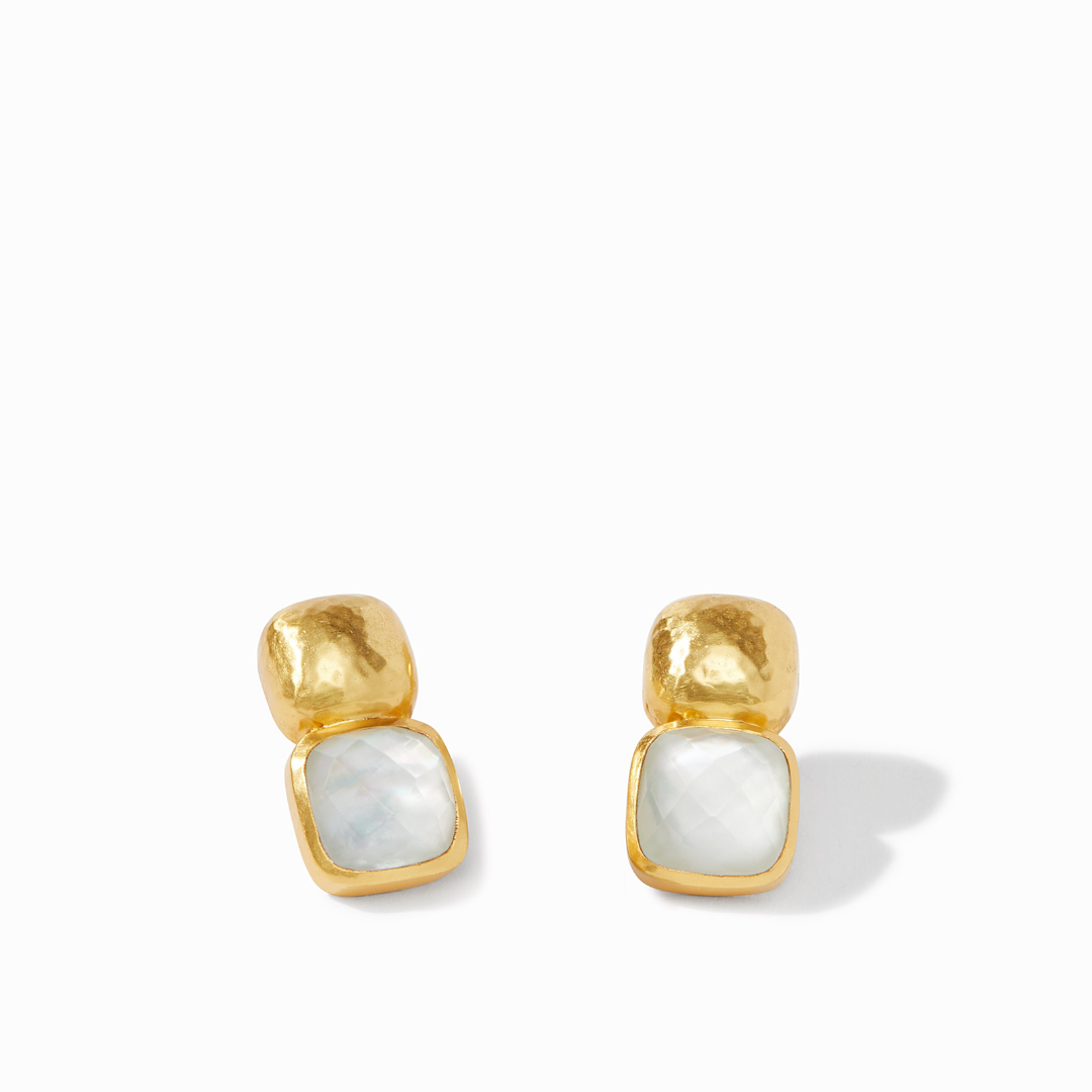 Catalina Earring - Iridescent Clear Crystal