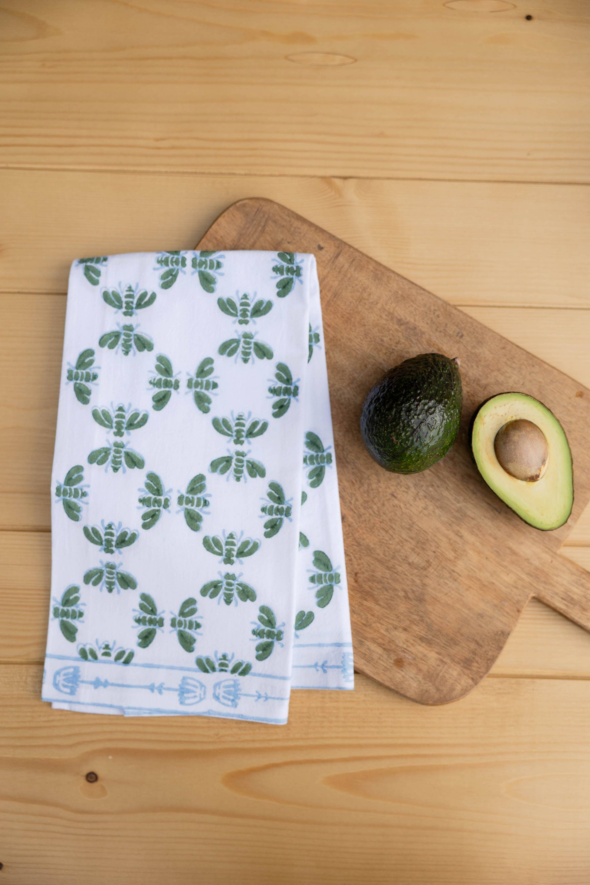 Tea Towel - Honeybees - Sage - Bella Boutique