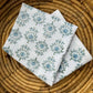 Tea Towel - Lotus, Sage & Uniform Blue - Bella Boutique