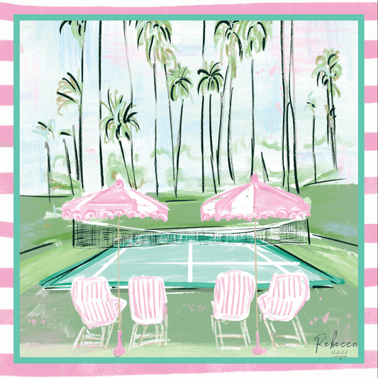 TENNIS IN PARADISE-MAHJONG MAT - Bella Boutique