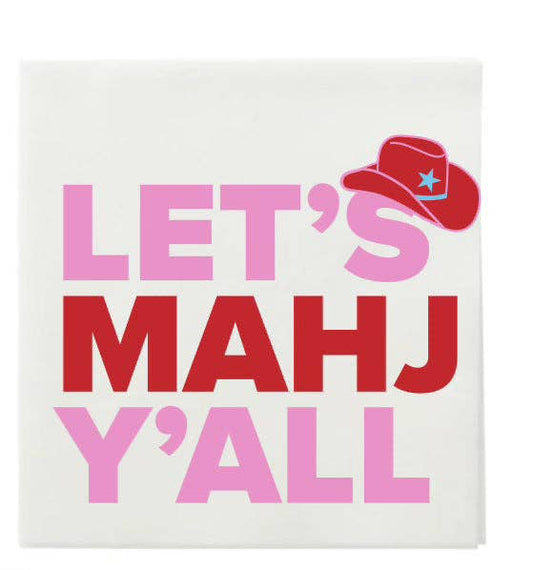 "LET'S MAHJ Y'ALL" COCKTAIL NAPKINS