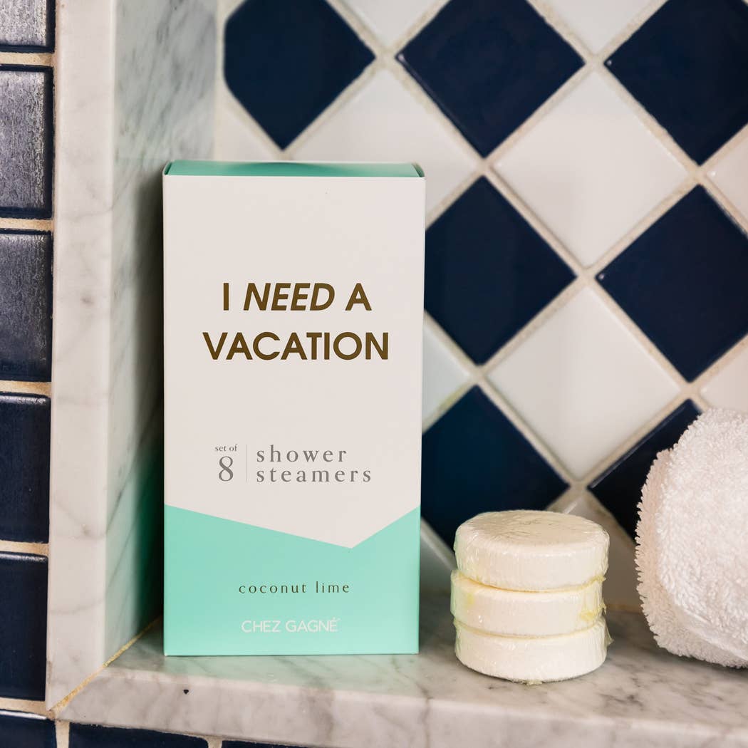 I Need A Vacation - Aromatherapy Shower Steamers - Coconut Lime - Set of 8 - Bella Boutique