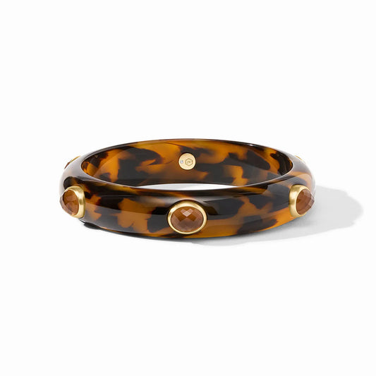 Carnaby Stone Bangle-Tortoiseshell - Bella Boutique