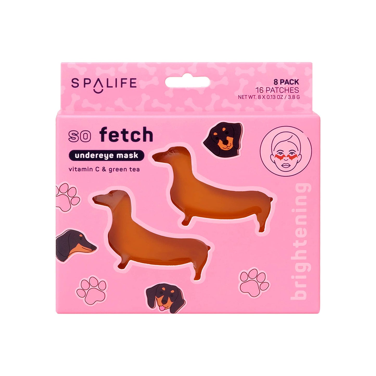 So Fetch Brightening Undereye Masks - 8 ct (Doggie Shaped) - Bella Boutique