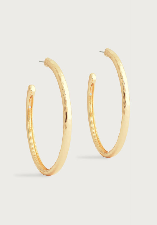 Farrier Large Hoops Gold