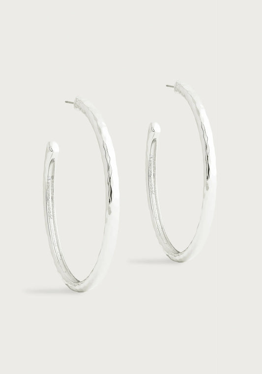 Farrier Large Hoops silver