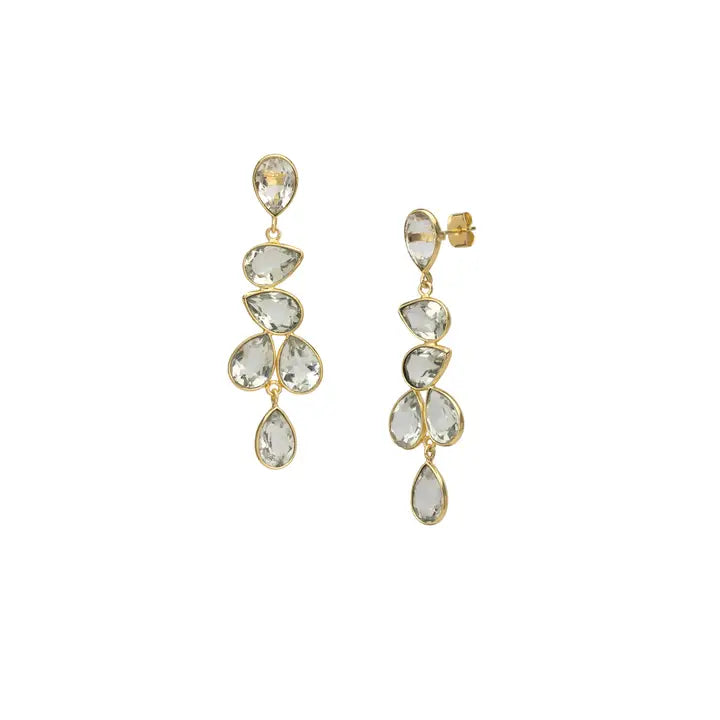 Green Amethyst Earrings