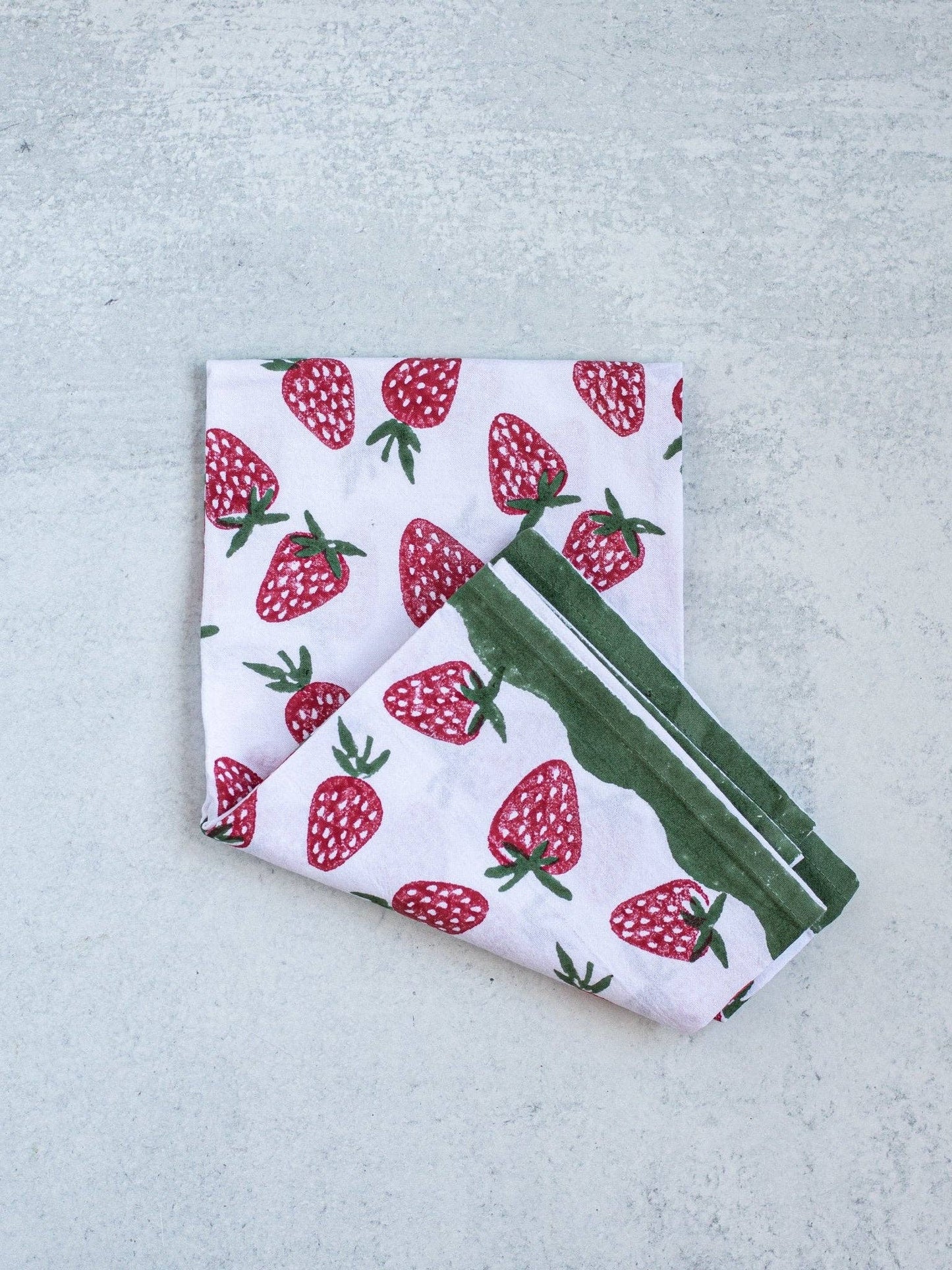 Tea Towel - Strawberry - Bella Boutique