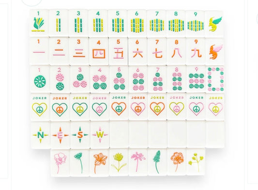 OG Vibrant Vibes Mahjong Tiles and Pouch - Bella Boutique