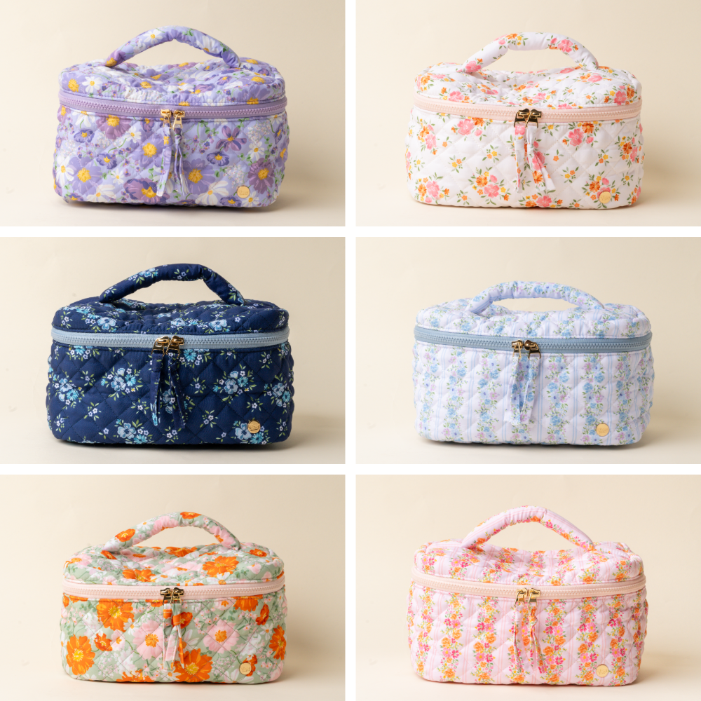 Glam & Go Quilted Cosmetic Bag - Bella Boutique