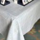 Table Throw - Striped, Uniform Blue - Bella Boutique