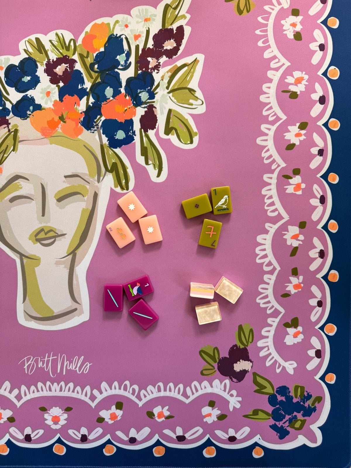 Tilly Neoprene Mahjong Mat - Bella Boutique
