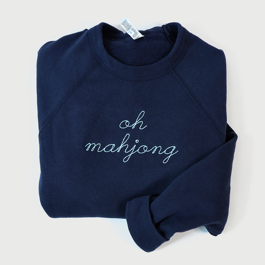 Oh Mahjong Raglan Sweatshirt - Bella Boutique