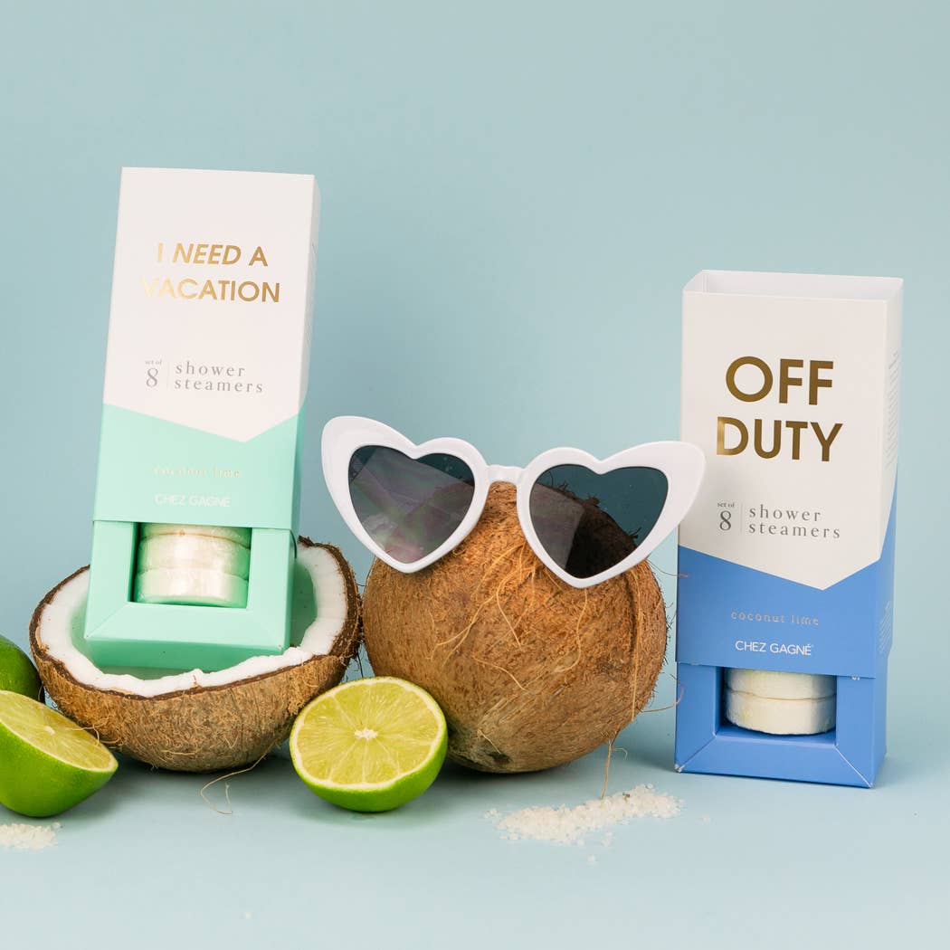 Off Duty - Aromatherapy Shower Steamers - Coconut Lime - Set of 8 - Bella Boutique