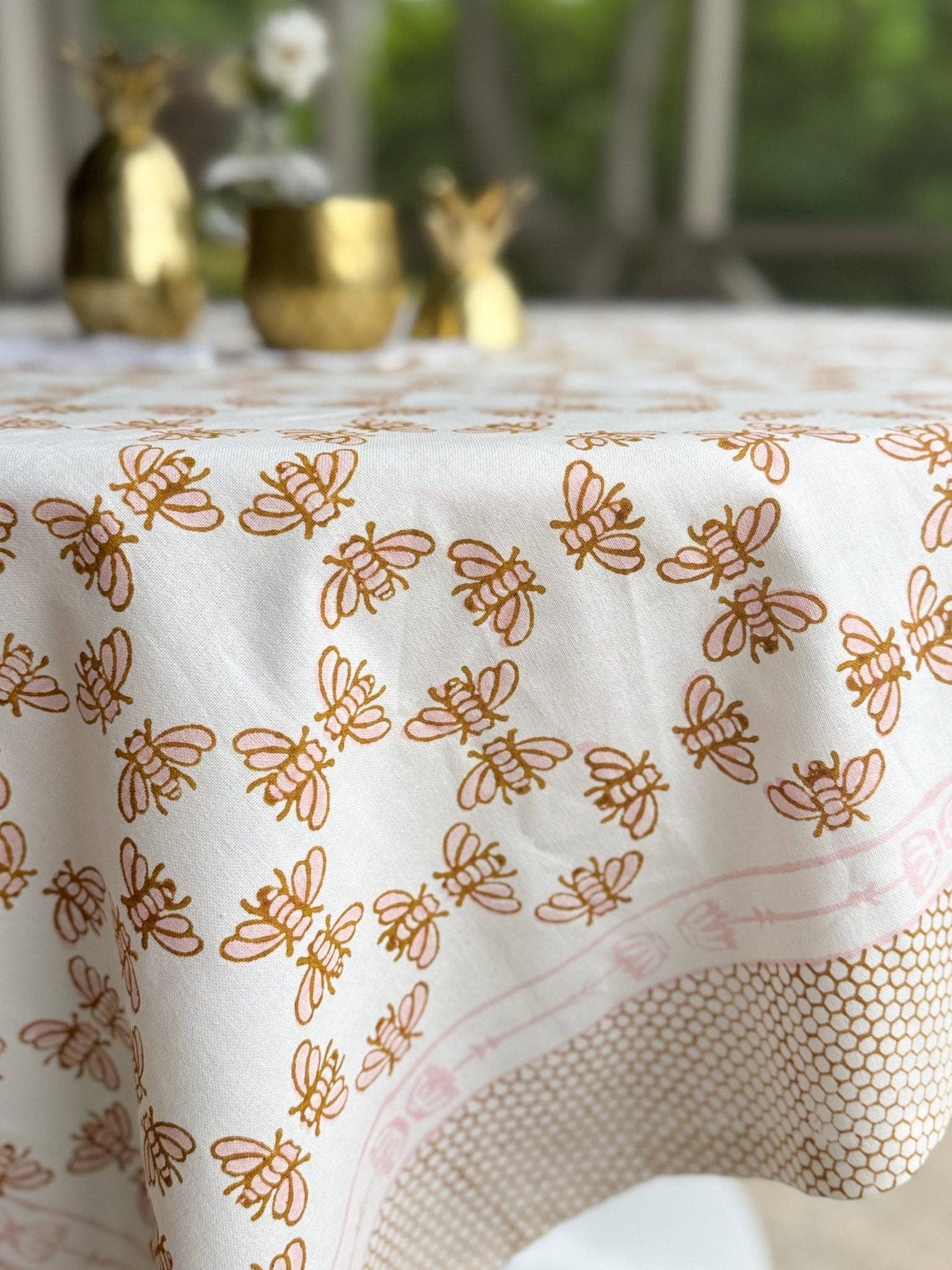 Table Throw - Honeybee - Rose & Mustard - Bella Boutique