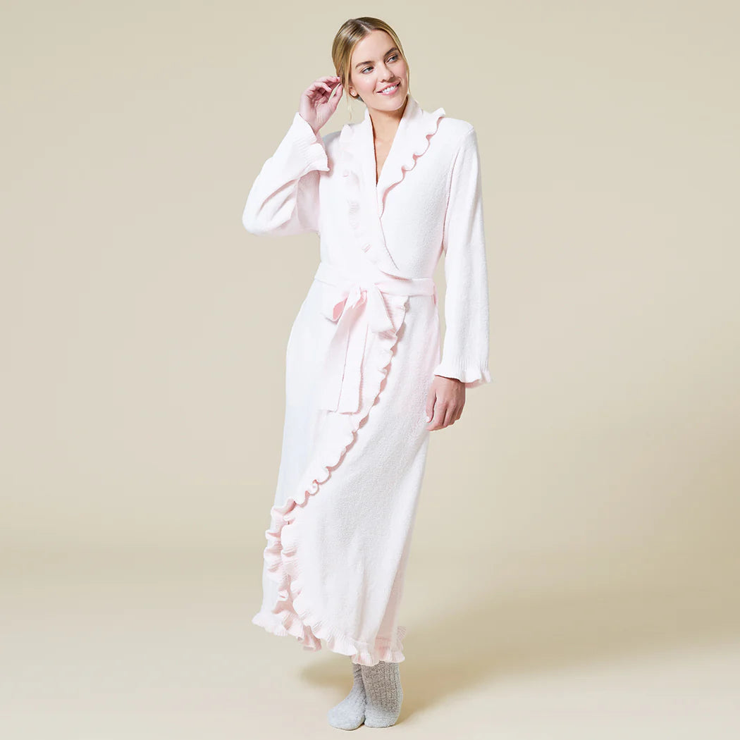 Ruffle Chenille Robe 51” - Bella Boutique