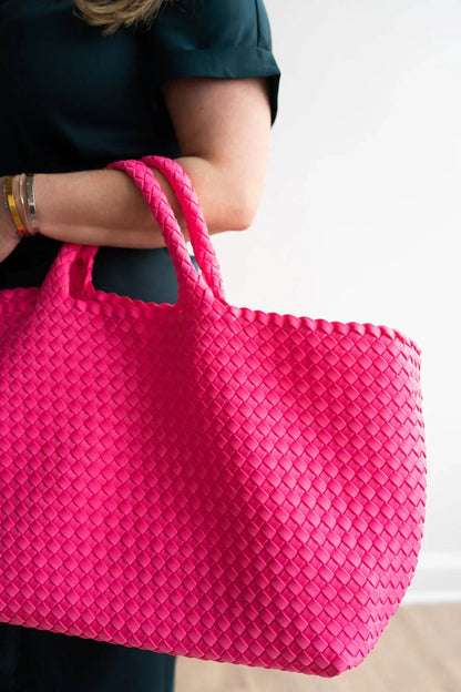 Woven Mahjong Carryall - Bella Boutique