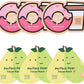 Donut Let Me Go & Perfect Pear Valentines' Face masks - 6 pk - Bella Boutique