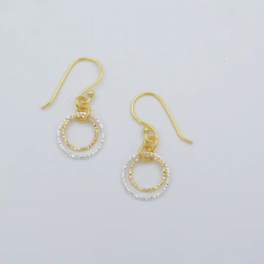 Tiny Double Loop earrings