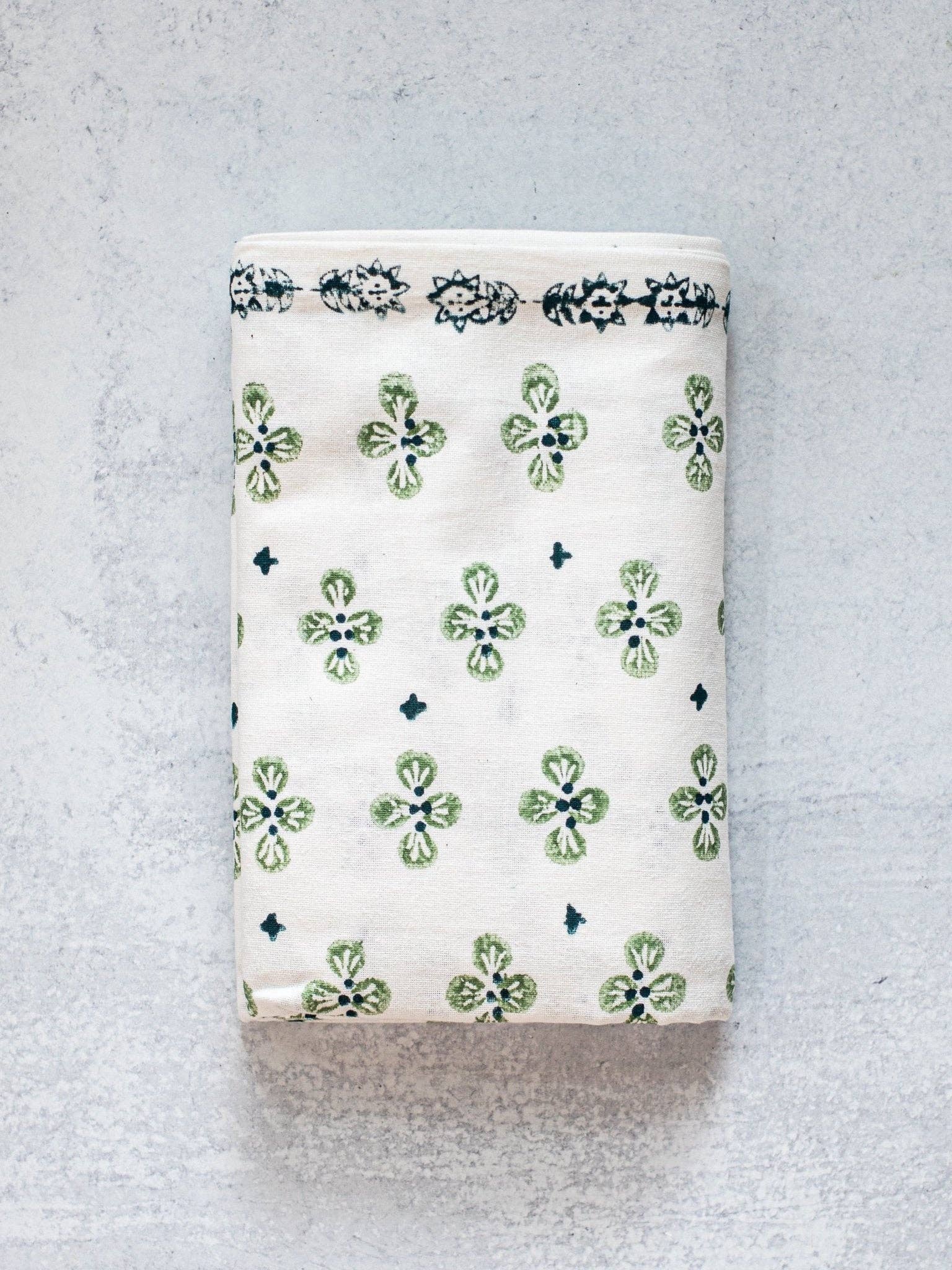 Table Throw (Ivory) - Dogwood - Sage - Bella Boutique