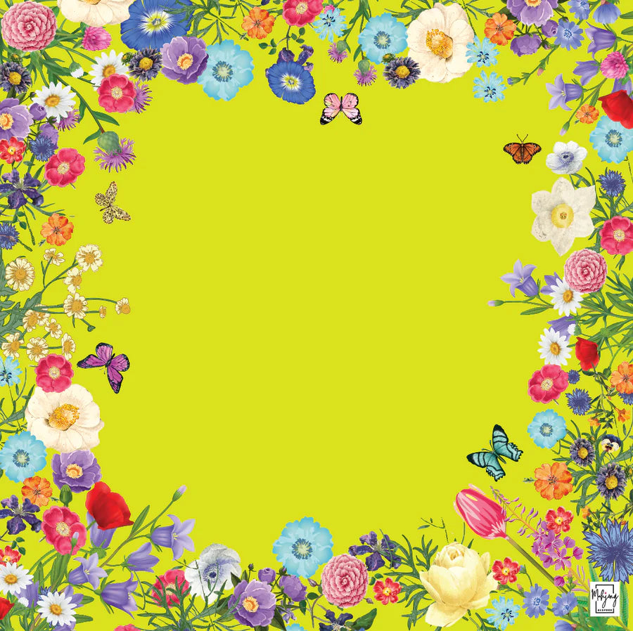 Chartreuse Garden Mat Bespoke Mahjong