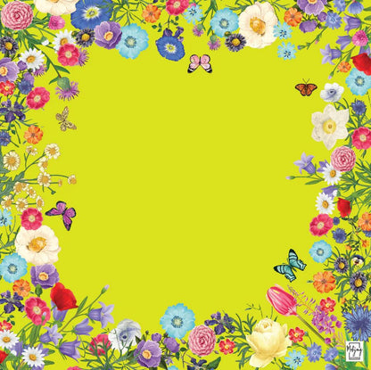 Chartreuse Garden Mat Bespoke Mahjong - Bella Boutique