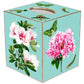 Azaleas on Aqua Tissue Box Cover