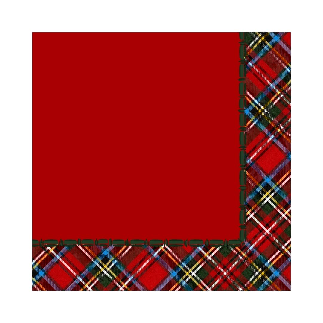 Tartan Tidings Mahjong Mat | Plaid Christmas [Non-Neoprene] - Bella Boutique